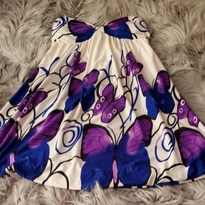 NWT Beautiful Butterfly Mini Dress